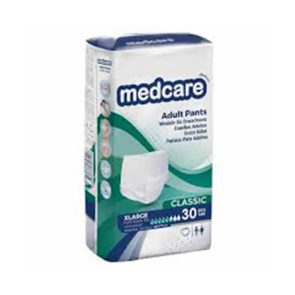 MEDCARE Classic Emici Külot Yetişkin Hasta Bezi 5,5 Damla XLarge   30 adet ürün görseli 1