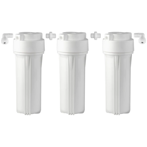 OverWater 10’’ ( inç ) 3 ’lü Housing Seti - Filtre Kabı - Filtre Yuvası ürün görseli 1