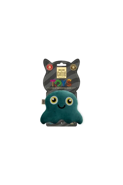 Cattie Matatabi İçerikli Kedi Oyuncağı Peluş Ahtapot 11Cm ürün görseli 1
