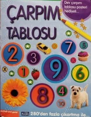 Çarpım Tablosu - 280'den Fazla Çıkartma ile Dev Poster Hediyeli ürün görseli 1