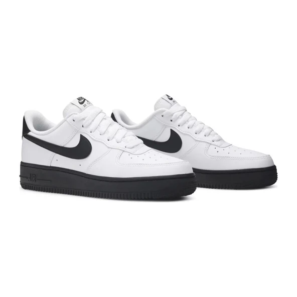 Nike Air Force 1 Low White Black Sole - Resim 2