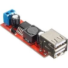 Gözeler Çift USB çıkışlı 9V / 12V / 24V / 36V - 5V Dönüştürücü DC 3A ürün görseli 1