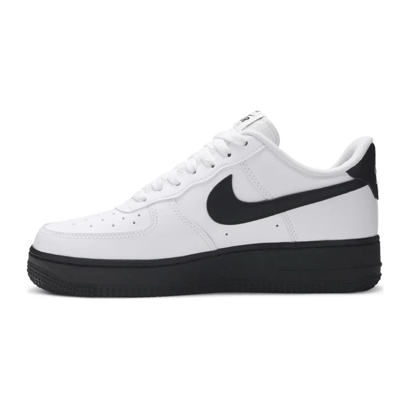 Nike Air Force 1 Low White Black Sole - Resim 3