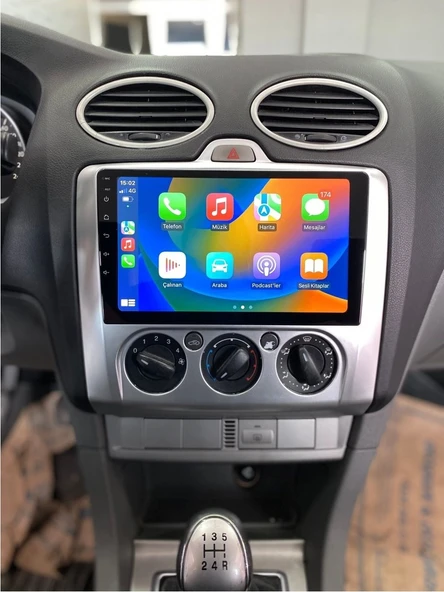 FOR-X FORD FOCUS 2 MANUEL(2005-2011)-9''ANDROİD GERÇEK 2+32 GB / 4 ÇEKİRDEK 1.6Ghz / WIFI 5.0Ghz / BT 5.4-KABLOSUZ CARPLAY-AHD HD GERİ GÖRÜŞ KAMERA HEDİYE ürün görseli 1