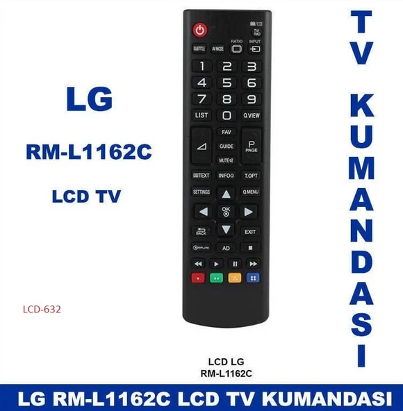 LG RM-L1162C Kumanda - LCD-632 - Resim 3