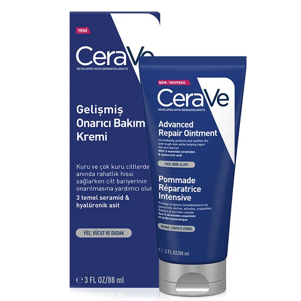 CeraVe Kuru Ciltler İçin Gelişmiş Onarıcı Bakım Kremi 88 ml ürün görseli 1