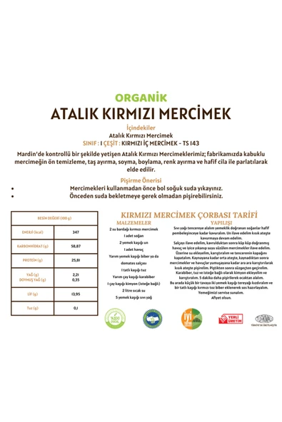 Kırmızı Mercimek - 5 Kilo - Resim 2