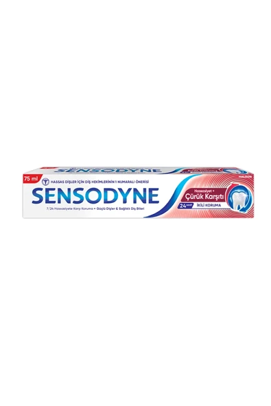 Sensodyne Hassasiyet + Çürük Karşıtı Diş Macunu 75 ml ürün görseli 1