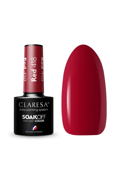 Claresa Kalıcı Oje Klasik Kırmızı 418 5g ürün görseli 1