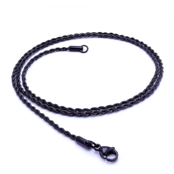 Sarmal Halat Çelik Kolye 2Mm 3183CEK027 - Resim 2