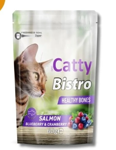 Catty Bistro Healthy Bones Somonlu Kedi Ödülü 60gr ürün görseli 1