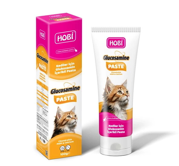 Hobi Glucosamine Paste 100gr - Kediler İçin Glukozamin Destekli Vitamin ve Mineral Pastası ürün görseli 1