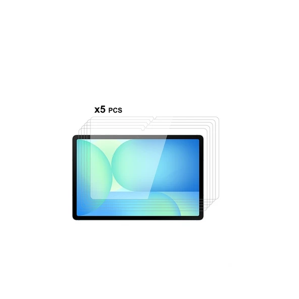 Samsung Galaxy Tab S10 FE Plus 5 Adet Tablet Temperli Cam Ekran Koruyucu ürün görseli 1