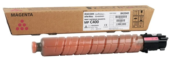 Ricoh MP C400 Magenta Kırmızı Orjinal Fotokopi Toneri MP C300-401 10.000 Sayfa ürün görseli 1