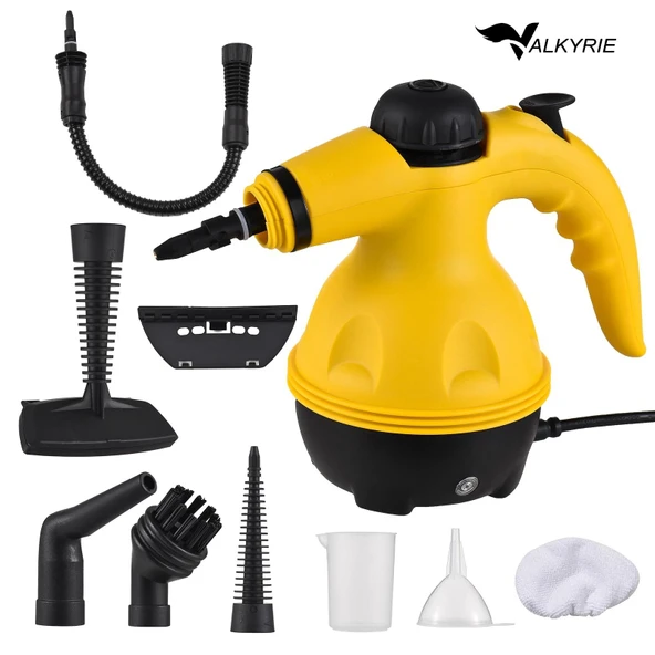 Valkyrie 2500W El Tipi Buharlı Temizleyici – 3 Bar Basınç, 360° Döner Başlık, 9 Parça Aparatlı, Çok Amaçlı Kullanım ürün görseli 1