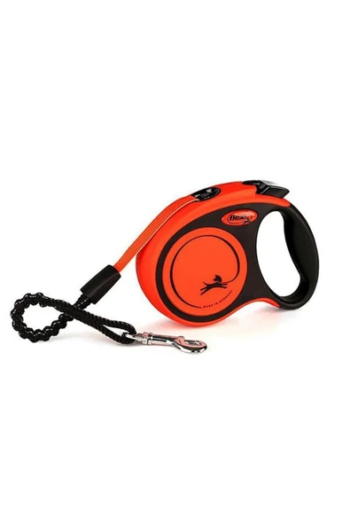 Xtreme Şerit Otomatik Köpek Gezdirme Tasması Kırmızı/Siyah Large 8 Mt ürün görseli 1