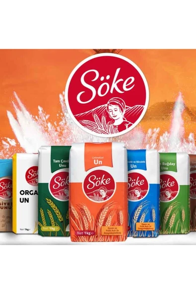 Söke Tam Buğday Un Karışımı 500 Gr (5 Adet) - Resim 4