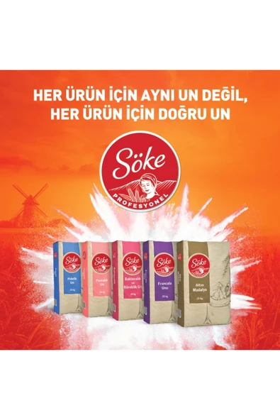 Söke Tam Buğday Un Karışımı 500 Gr (5 Adet) - Resim 3