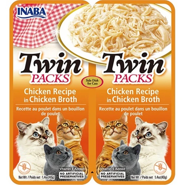Ciao Twins Churu Tavuk Etlı Tavuk Sulu Kedi Çorbası 2 X 40 gr ürün görseli 1