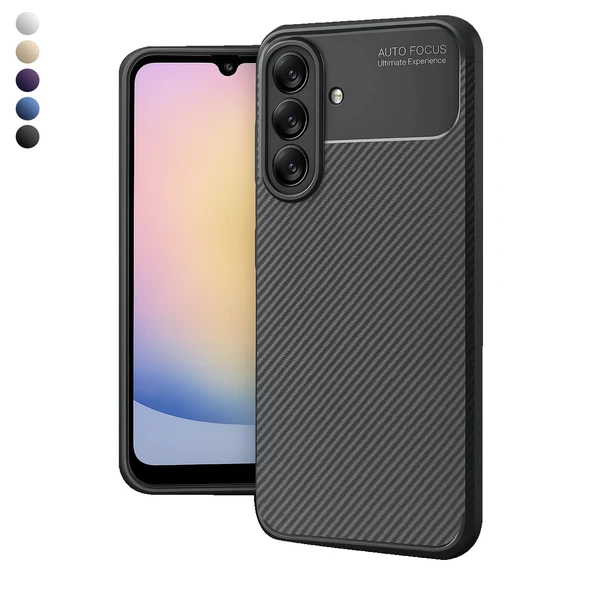 Samsung Galaxy A17 Kılıf Focus Carbon Silikon Kapak ürün görseli 1
