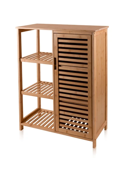 The Mia Bambu 4 Katlı Kapaklı Düzenleyici Dolap Raf 87x66x33 Cm ürün görseli 1