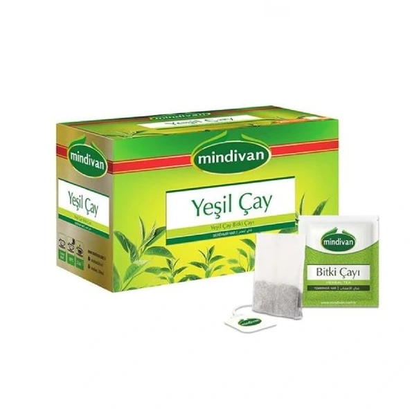 Mindivan Yeşil Çay Süzen Poşet 20'li Yeşilçay ürün görseli 1