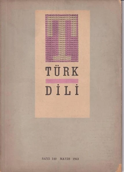 Türk Dili 140 Mayıs 1963 ürün görseli 1