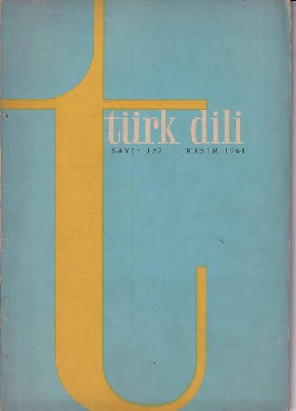 Türk Dili 122 Kasım 1961 ürün görseli 1