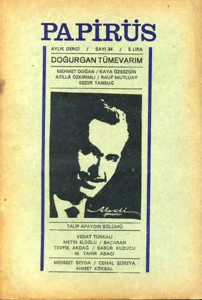 Papirüs Aylık Dergi Sayı 34 Nisan 1969 ürün görseli 1