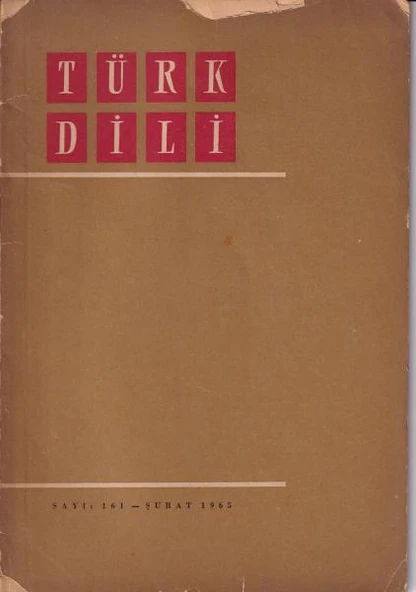 Türk Dili 161 Şubat 1965 ürün görseli 1