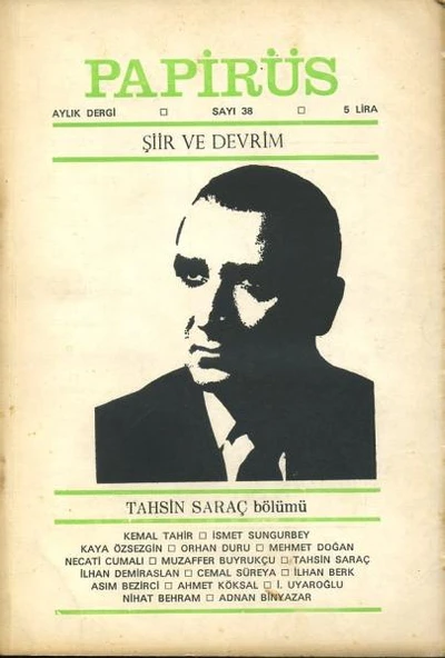 Papirüs Aylık Dergi Sayı 38 Ağustos 1969 ürün görseli 1