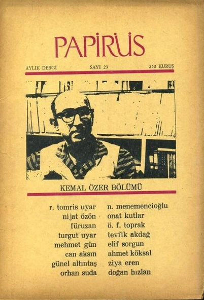 Papirüs Aylık Dergi Sayı 23 Nisan 1968 ürün görseli 1