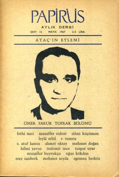 Papirüs Aylık Dergi Sayı 12 Mayıs 1967 ürün görseli 1