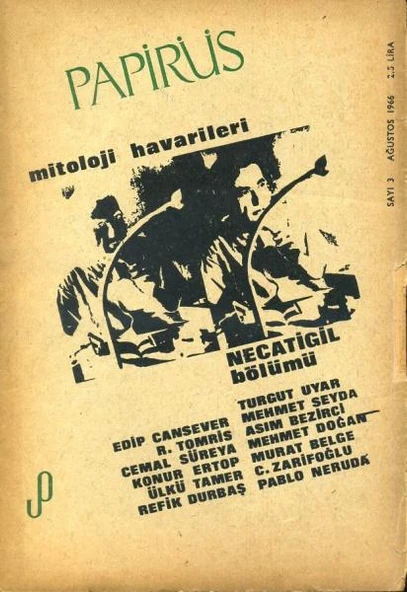 Papirüs Aylık Dergi Sayı 3 Ağustos 1966 ürün görseli 1