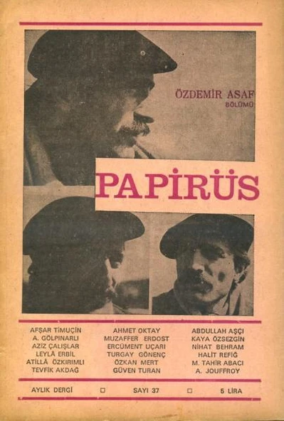 Papirüs Aylık Dergi Sayı 37 Temmuz 1969 ürün görseli 1