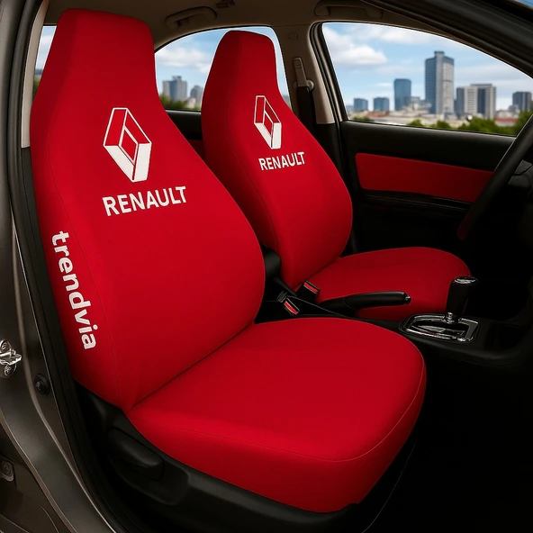 Seat Kırmızı Renk Ön Arka Koltuk Kılıfı Penye Servis Tipi Araba Koltuk Koruyucu ürün görseli 1