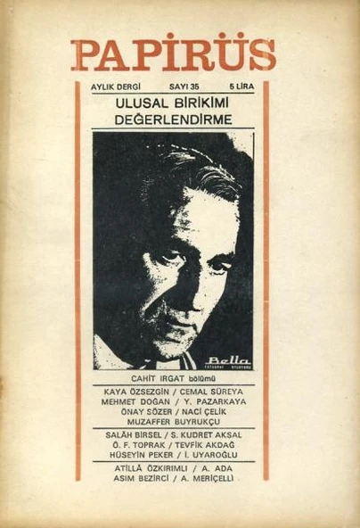 Papirüs Aylık Dergi Sayı 35 Mayıs 1969 ürün görseli 1