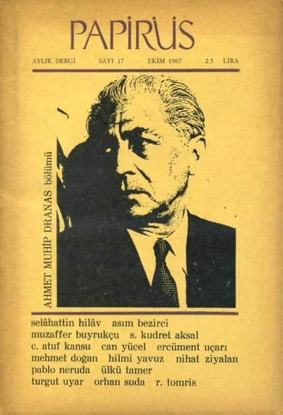 Papirüs Aylık Dergi Sayı 17 Ekim 1967 ürün görseli 1