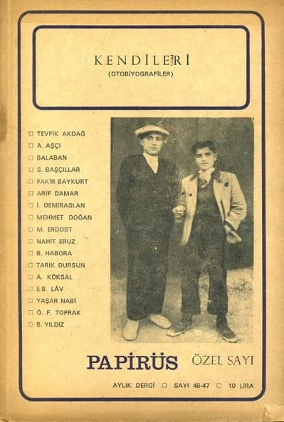 Papirüs Aylık Dergi Sayı 46 47 Mayıs 1970 ürün görseli 1
