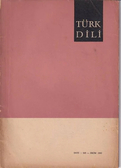 Türk Dili 145 Ekim 1963 ürün görseli 1