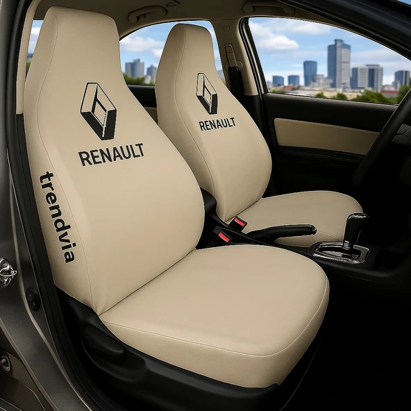 Seat Bej Renk Ön Arka Koltuk Kılıfı Penye Servis Tipi Araba Koltuk Koruyucu ürün görseli 1
