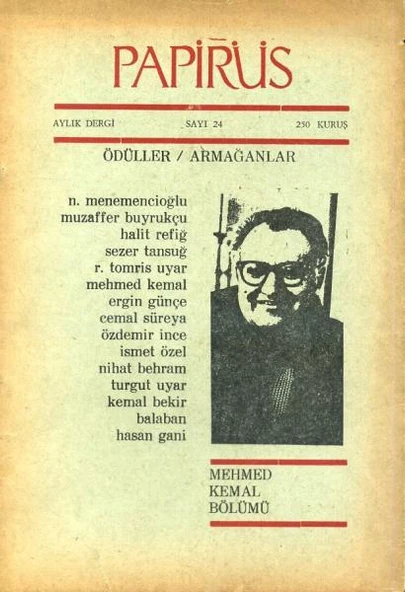 Papirüs Aylık Dergi Sayı 24 Mayıs 1968 ürün görseli 1
