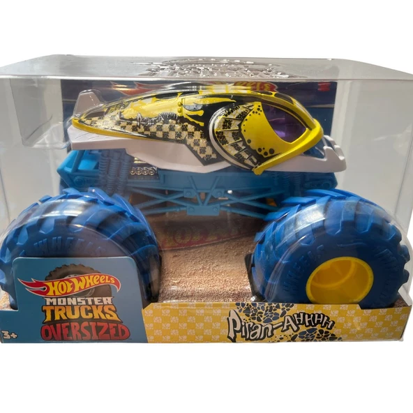 Hot Wheels Monster Trucks Oversızed Piran-Ahhhh Mavi Renk Modeli ürün görseli 1