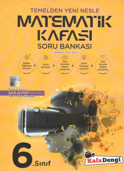 Kafa Dengi Yayınları 6.Sınıf Matematik Kafası Soru Bankası Maarif Model ürün görseli 1
