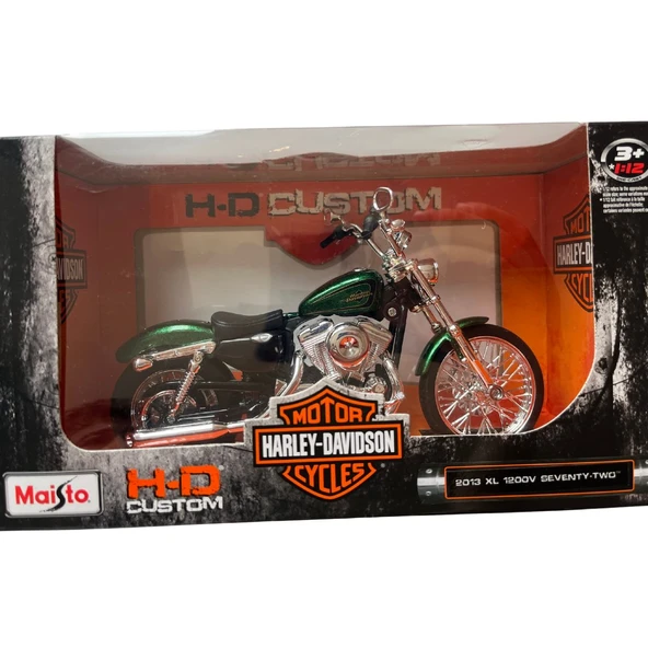 Harley Davidson Klasik Motorsiklet 1:12 Ölçekli 18 Cm Uzunluk ürün görseli 1