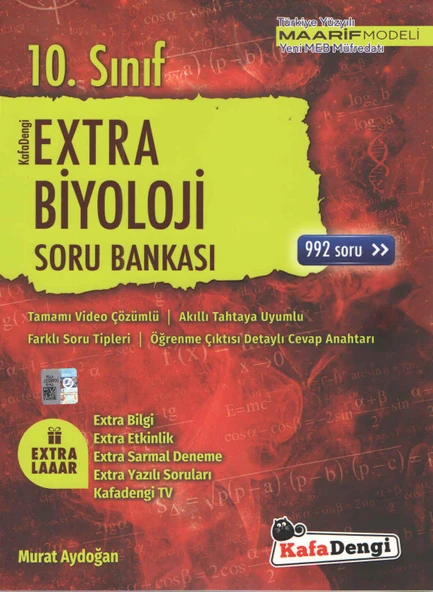 Kafa Dengi Yayınları 10.Sınıf Extra Biyoloji Soru Bankası Maarif Model ürün görseli 1