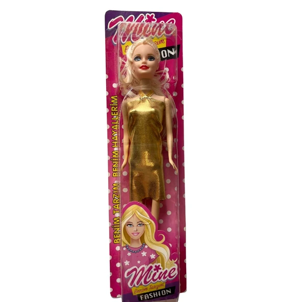 Barbie Altın Model Bebek 30 Cm Uzunluğunda ürün görseli 1