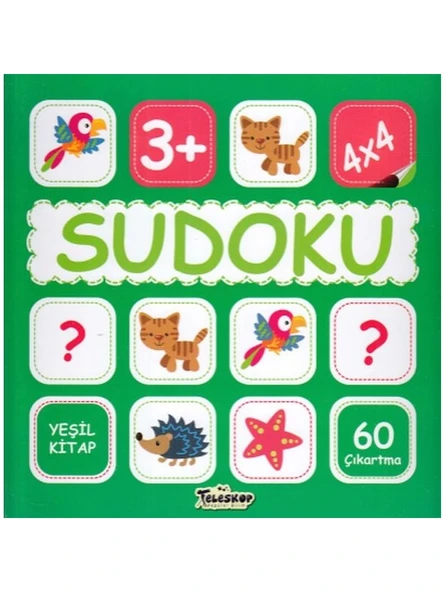 Teleskop Yayıncılık Sudoku 4x4 Yeşil Kitap ürün görseli 1