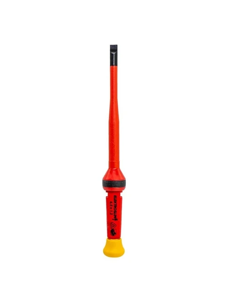 İzeltaş 1000V İzoleli Elektro Slim Düz Uçlu Tornavida 6.5x100 mm-İZELTAŞ 14000005333 ürün görseli 1