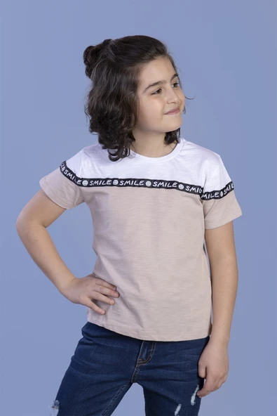 Toontoy Erkek Çocuk Şeritli Garnili Tişört ürün görseli 1